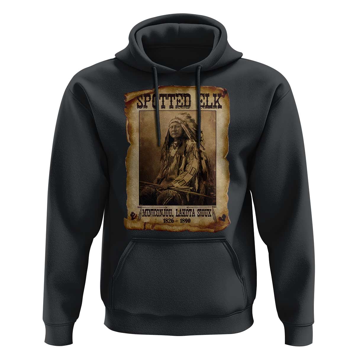 Spotted Elk Hoodie Lakota Sioux Miniconjou Chief Native American History - Wonder Print Shop
