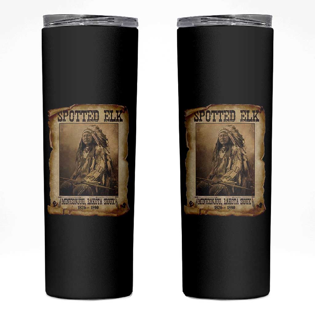 Spotted Elk Skinny Tumbler Lakota Sioux Miniconjou Chief Native American History - Wonder Print Shop