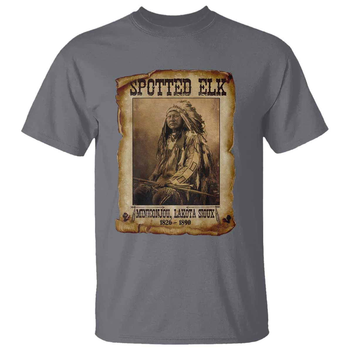Spotted Elk T Shirt Lakota Sioux Miniconjou Chief Native American History - Wonder Print Shop