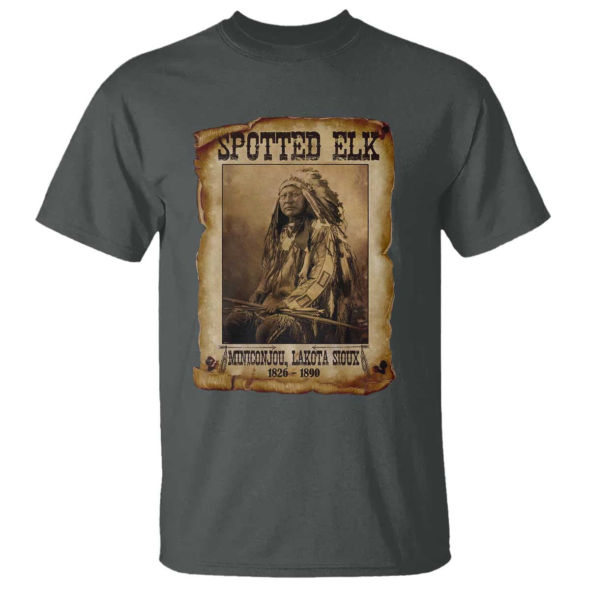 Spotted Elk T Shirt Lakota Sioux Miniconjou Chief Native American History - Wonder Print Shop