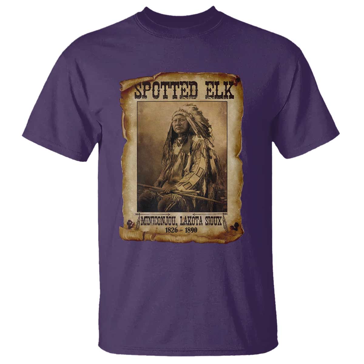 Spotted Elk T Shirt Lakota Sioux Miniconjou Chief Native American History - Wonder Print Shop