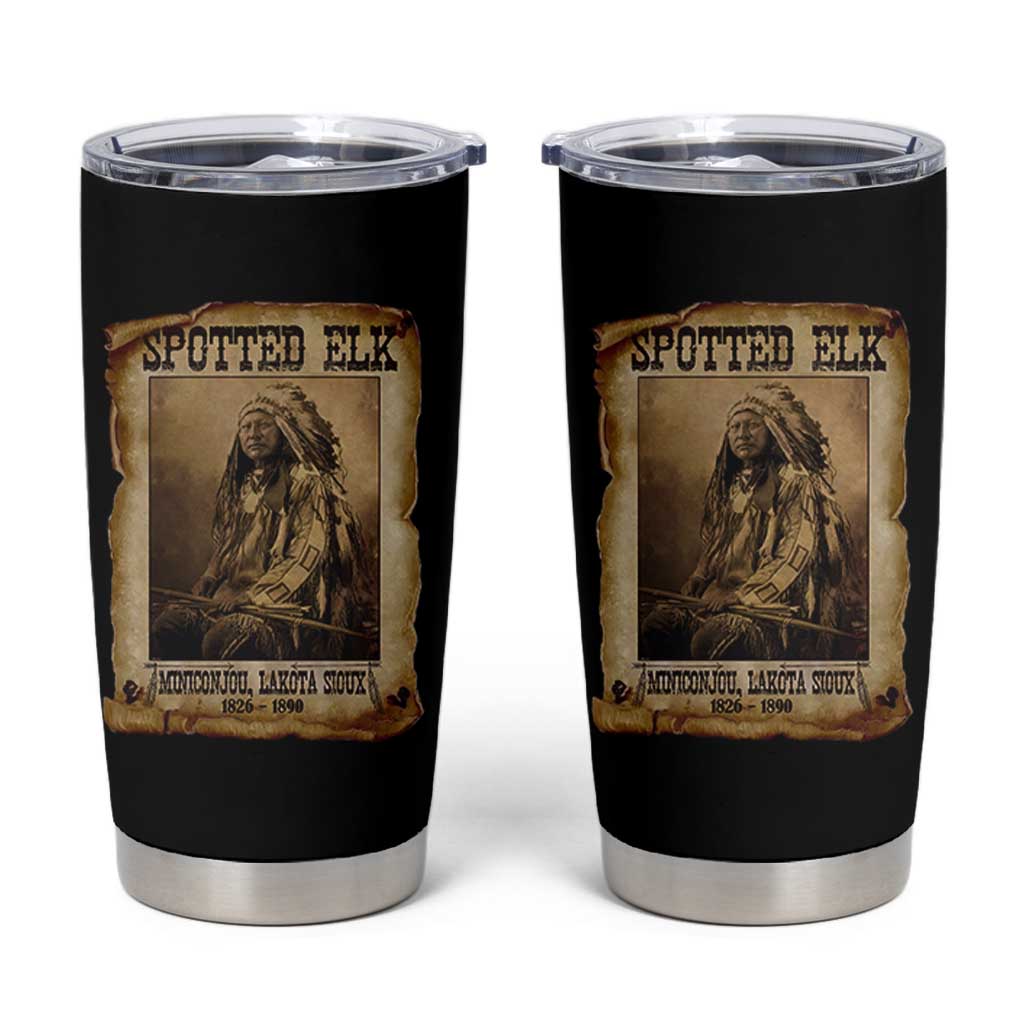 Spotted Elk Tumbler Cup Lakota Sioux Miniconjou Chief Native American History - Wonder Print Shop