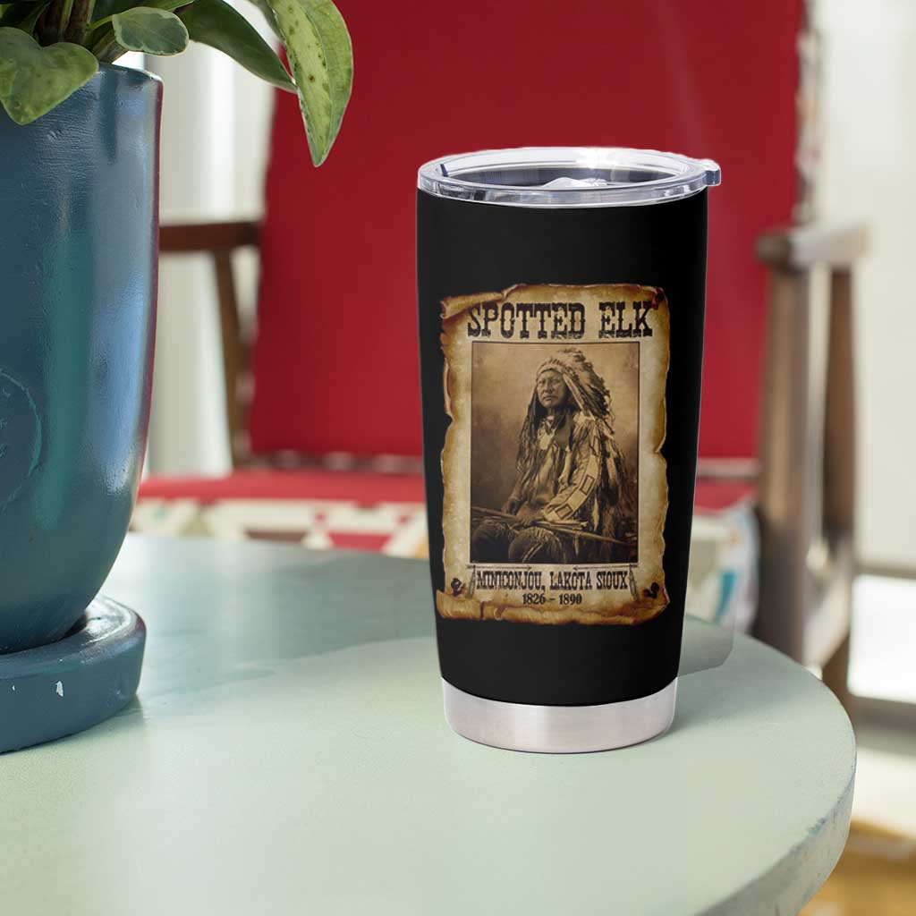 Spotted Elk Tumbler Cup Lakota Sioux Miniconjou Chief Native American History - Wonder Print Shop