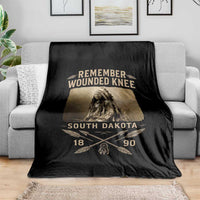 Remember Wounded Knee Throw Blanket Spotted Elk Lakota Sioux Native American History - Wonder Print Shop