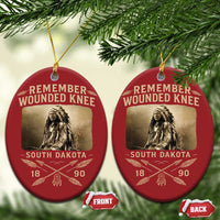 Remember Wounded Knee Christmas Ornament Spotted Elk Lakota Sioux Native American History - Wonder Print Shop