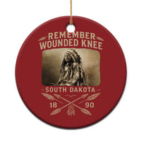 Remember Wounded Knee Christmas Ornament Spotted Elk Lakota Sioux Native American History - Wonder Print Shop
