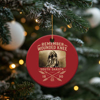Remember Wounded Knee Christmas Ornament Spotted Elk Lakota Sioux Native American History - Wonder Print Shop