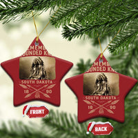 Remember Wounded Knee Christmas Ornament Spotted Elk Lakota Sioux Native American History - Wonder Print Shop