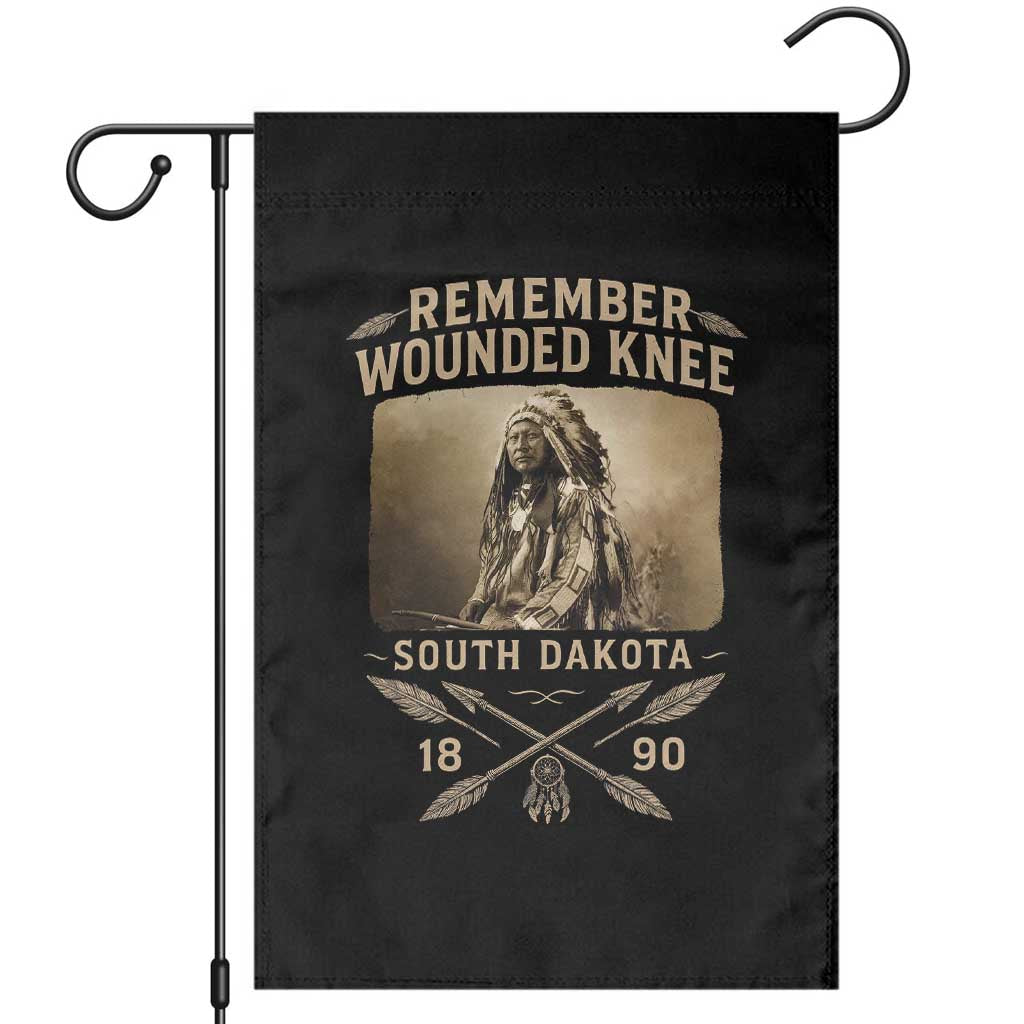 Remember Wounded Knee Garden Flag Spotted Elk Lakota Sioux Native American History - Wonder Print Shop