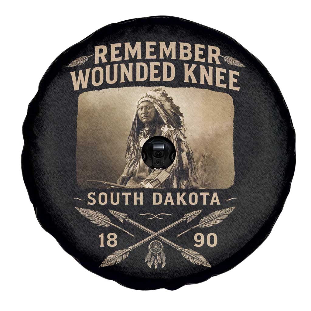 Remember Wounded Knee Spare Tire Cover Spotted Elk Lakota Sioux Native American History - Wonder Print Shop