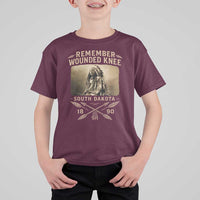 Remember Wounded Knee T Shirt For Kid Spotted Elk Lakota Sioux Native American History - Wonder Print Shop