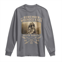 Remember Wounded Knee Long Sleeve Shirt Spotted Elk Lakota Sioux Native American History - Wonder Print Shop
