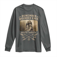 Remember Wounded Knee Long Sleeve Shirt Spotted Elk Lakota Sioux Native American History - Wonder Print Shop