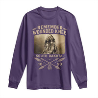 Remember Wounded Knee Long Sleeve Shirt Spotted Elk Lakota Sioux Native American History - Wonder Print Shop