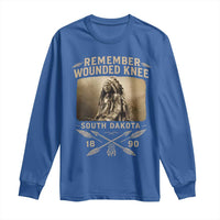 Remember Wounded Knee Long Sleeve Shirt Spotted Elk Lakota Sioux Native American History - Wonder Print Shop