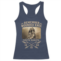 Remember Wounded Knee Racerback Tank Top Spotted Elk Lakota Sioux Native American History - Wonder Print Shop