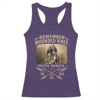 Remember Wounded Knee Racerback Tank Top Spotted Elk Lakota Sioux Native American History - Wonder Print Shop