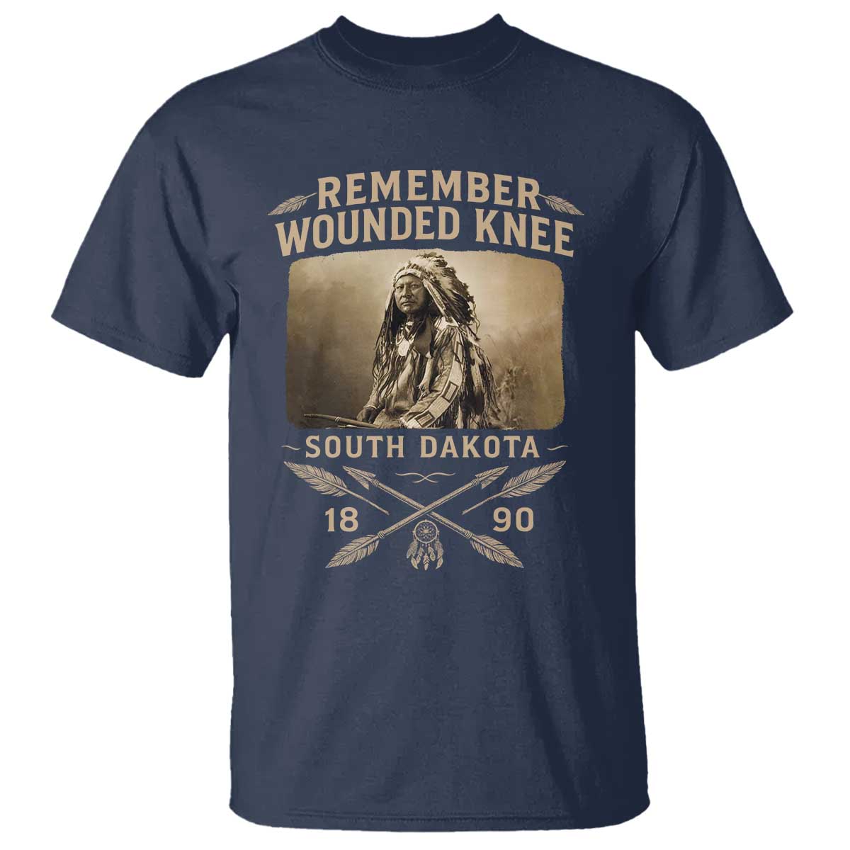Remember Wounded Knee T Shirt Spotted Elk Lakota Sioux Native American History - Wonder Print Shop