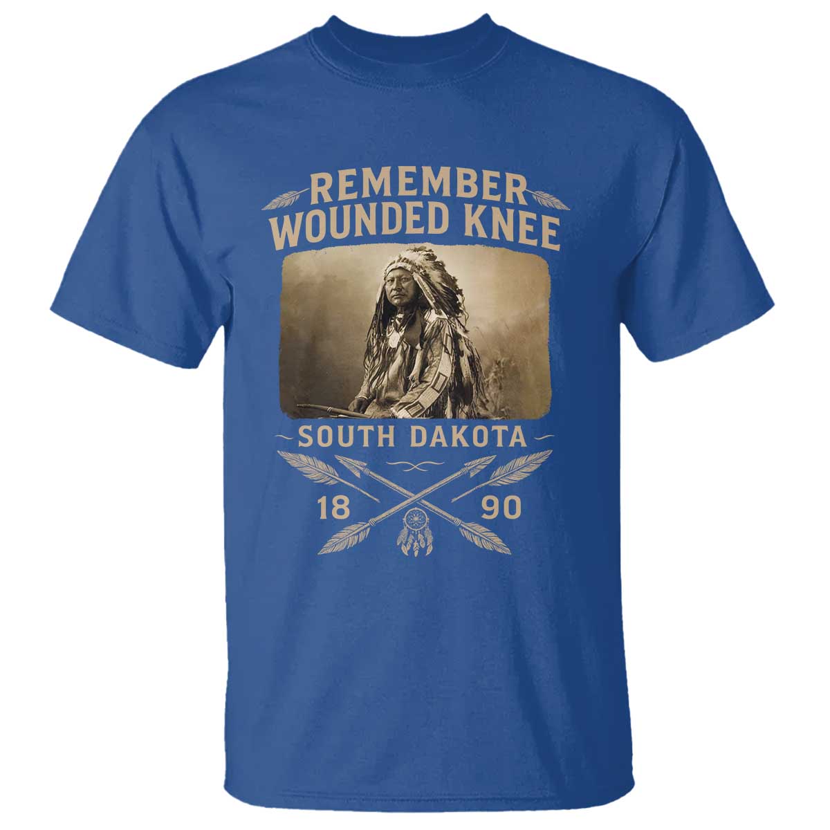 Remember Wounded Knee T Shirt Spotted Elk Lakota Sioux Native American History - Wonder Print Shop