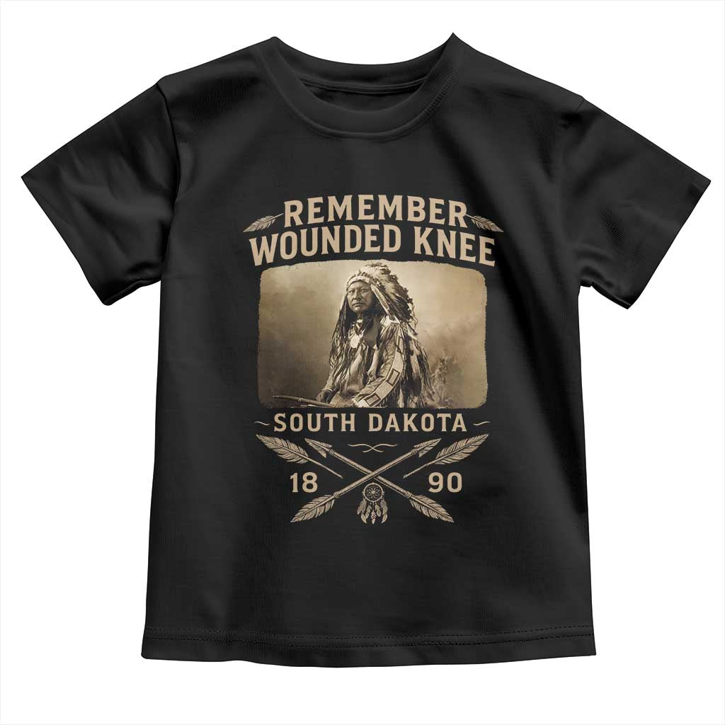 Remember Wounded Knee Toddler T Shirt Spotted Elk Lakota Sioux Native American History - Wonder Print Shop