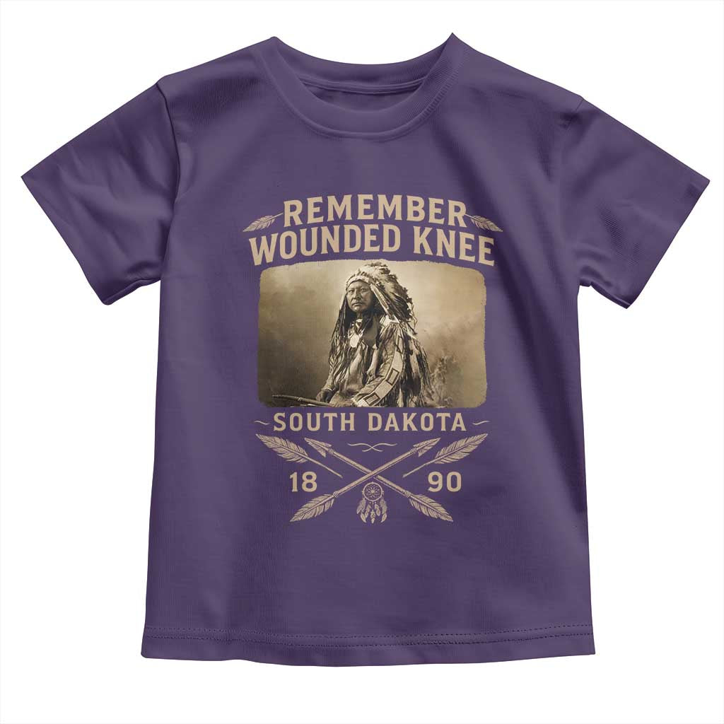Remember Wounded Knee Toddler T Shirt Spotted Elk Lakota Sioux Native American History - Wonder Print Shop