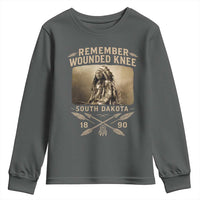 Remember Wounded Knee Youth Sweatshirt Spotted Elk Lakota Sioux Native American History - Wonder Print Shop