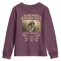 Remember Wounded Knee Youth Sweatshirt Spotted Elk Lakota Sioux Native American History - Wonder Print Shop