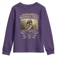 Remember Wounded Knee Youth Sweatshirt Spotted Elk Lakota Sioux Native American History - Wonder Print Shop