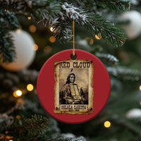 Red Cloud Christmas Ornament Oglala Lakota Sioux Native American Chief Warrior History - Wonder Print Shop