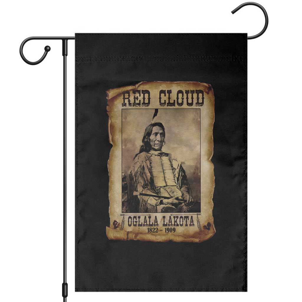 Red Cloud Garden Flag Oglala Lakota Sioux Native American Chief Warrior History - Wonder Print Shop