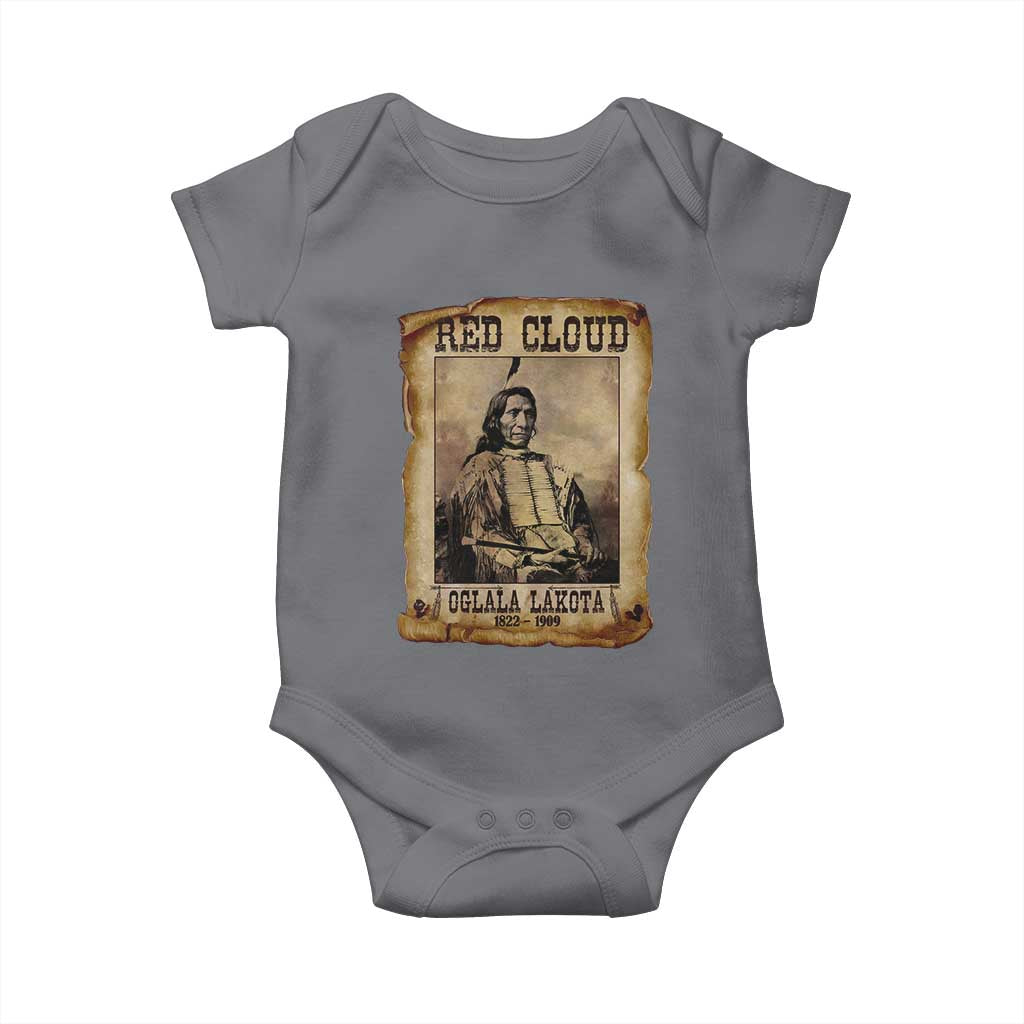 Red Cloud Baby Onesie Oglala Lakota Sioux Native American Chief Warrior History - Wonder Print Shop
