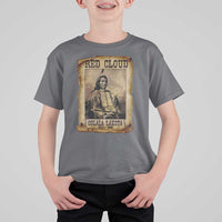 Red Cloud T Shirt For Kid Oglala Lakota Sioux Native American Chief Warrior History - Wonder Print Shop