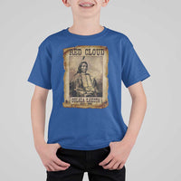 Red Cloud T Shirt For Kid Oglala Lakota Sioux Native American Chief Warrior History - Wonder Print Shop