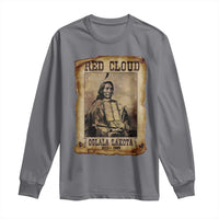 Red Cloud Long Sleeve Shirt Oglala Lakota Sioux Native American Chief Warrior History - Wonder Print Shop