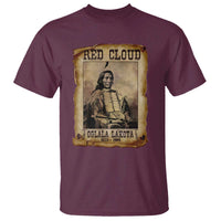 Red Cloud T Shirt Oglala Lakota Sioux Native American Chief Warrior History - Wonder Print Shop