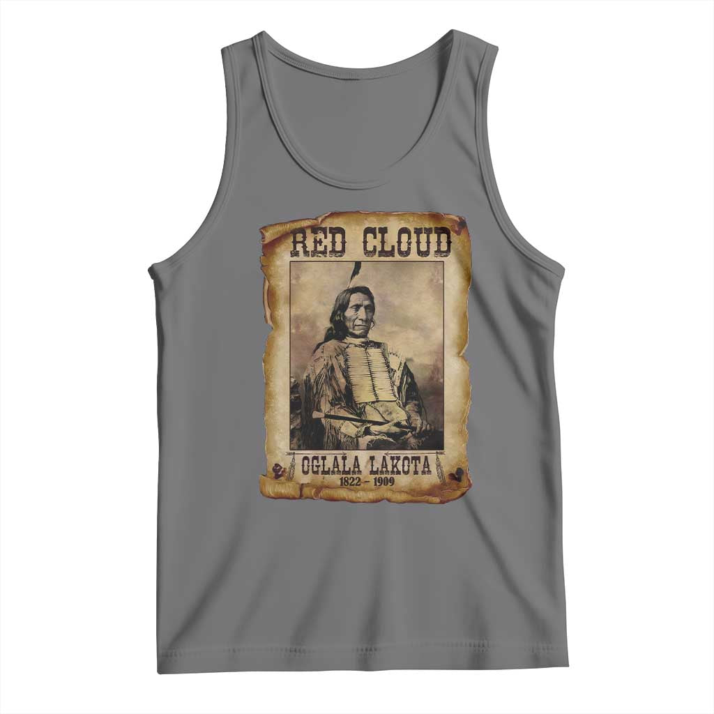 Red Cloud Tank Top Oglala Lakota Sioux Native American Chief Warrior History - Wonder Print Shop