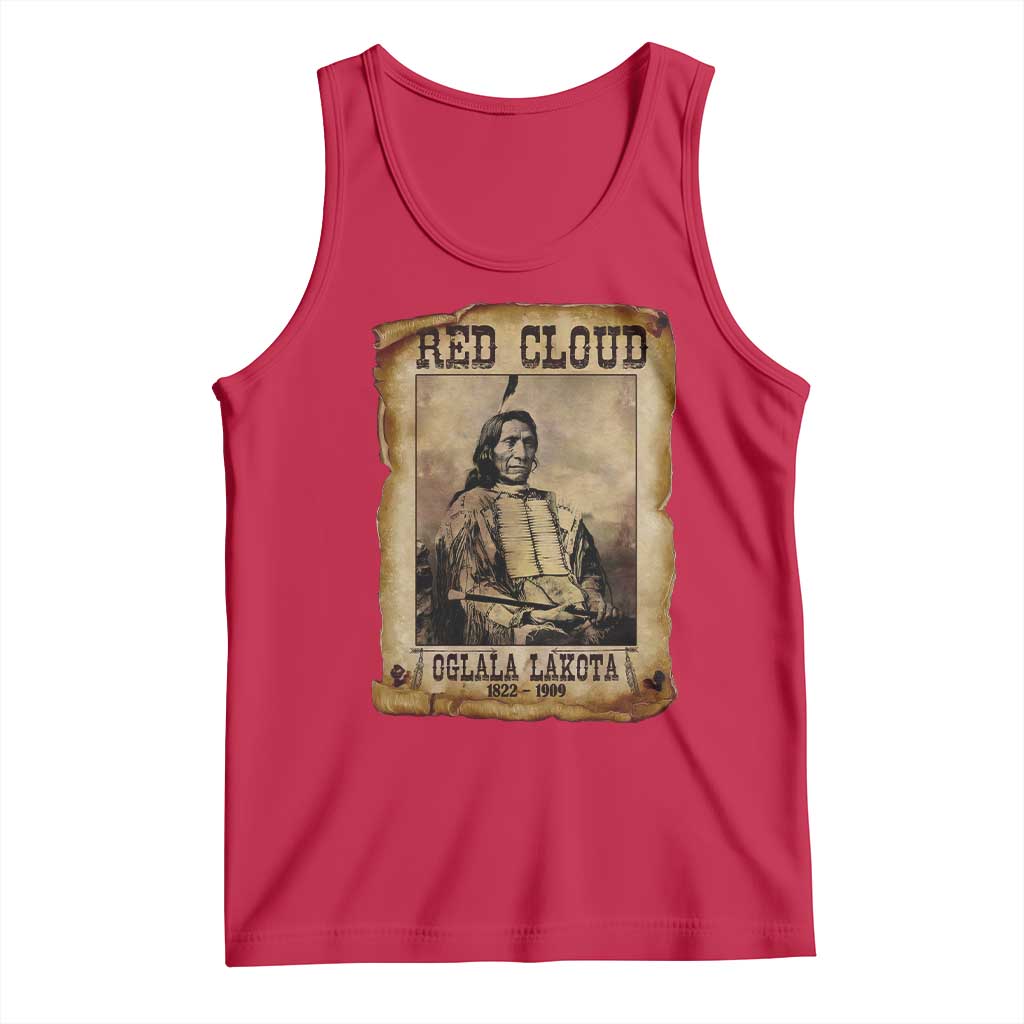 Red Cloud Tank Top Oglala Lakota Sioux Native American Chief Warrior History - Wonder Print Shop