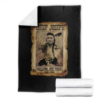 Chief Joseph Throw Blanket Wallowa Nez Perce Native American Leader History - Wonder Print Shop