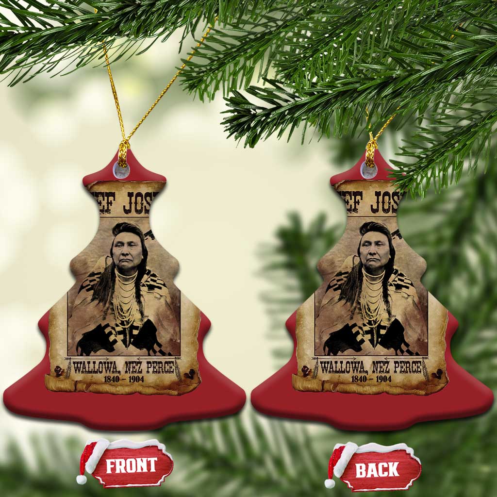Chief Joseph Christmas Ornament Wallowa Nez Perce Native American Leader History - Wonder Print Shop