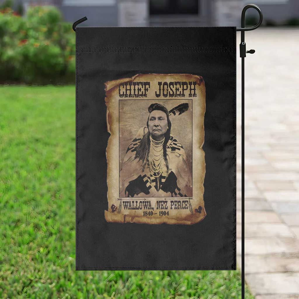 Chief Joseph Garden Flag Wallowa Nez Perce Native American Leader History - Wonder Print Shop
