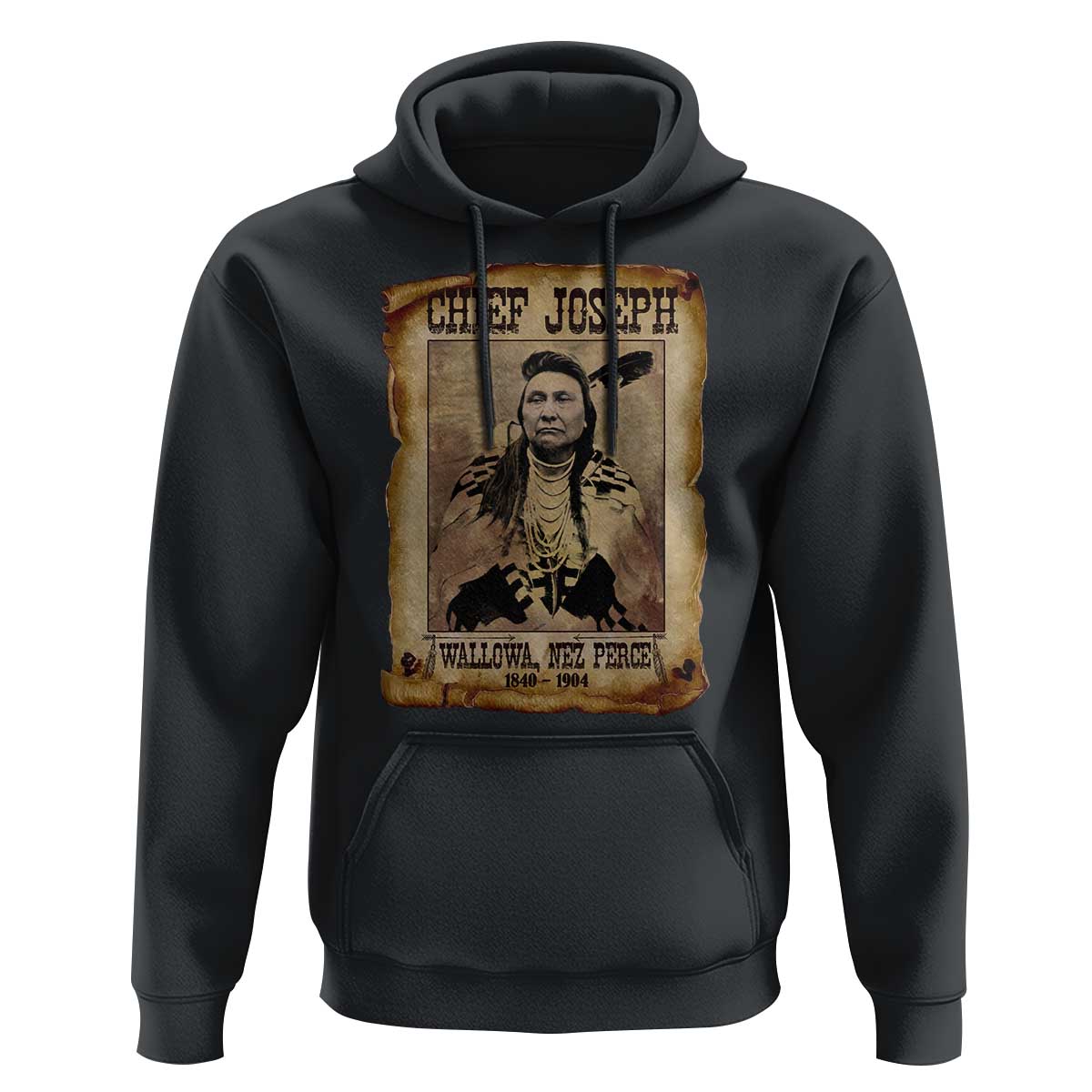 Chief Joseph Hoodie Wallowa Nez Perce Native American Leader History - Wonder Print Shop