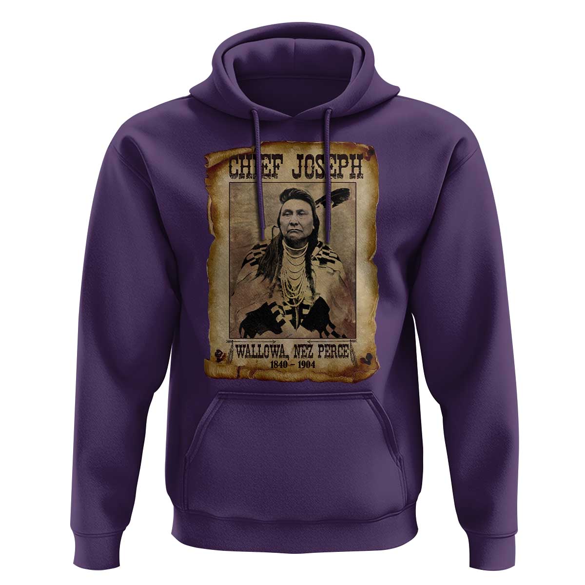 Chief Joseph Hoodie Wallowa Nez Perce Native American Leader History - Wonder Print Shop