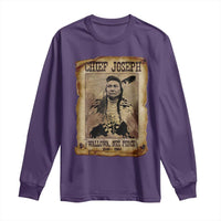 Chief Joseph Long Sleeve Shirt Wallowa Nez Perce Native American Leader History - Wonder Print Shop