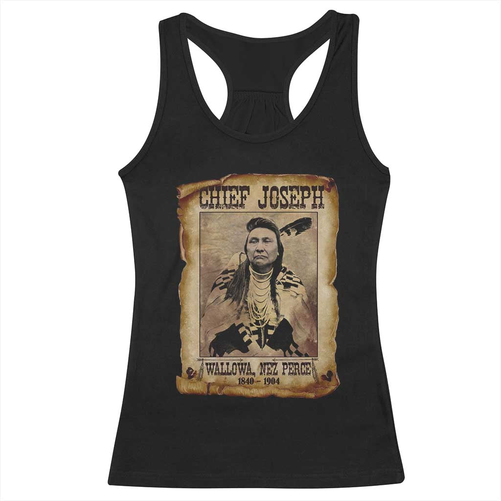 Chief Joseph Racerback Tank Top Wallowa Nez Perce Native American Leader History - Wonder Print Shop