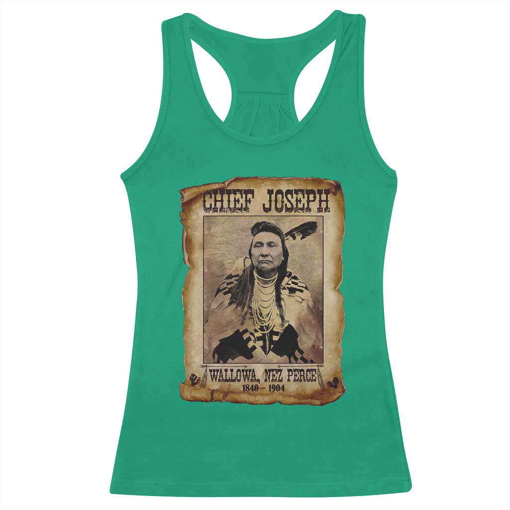 Chief Joseph Racerback Tank Top Wallowa Nez Perce Native American Leader History - Wonder Print Shop