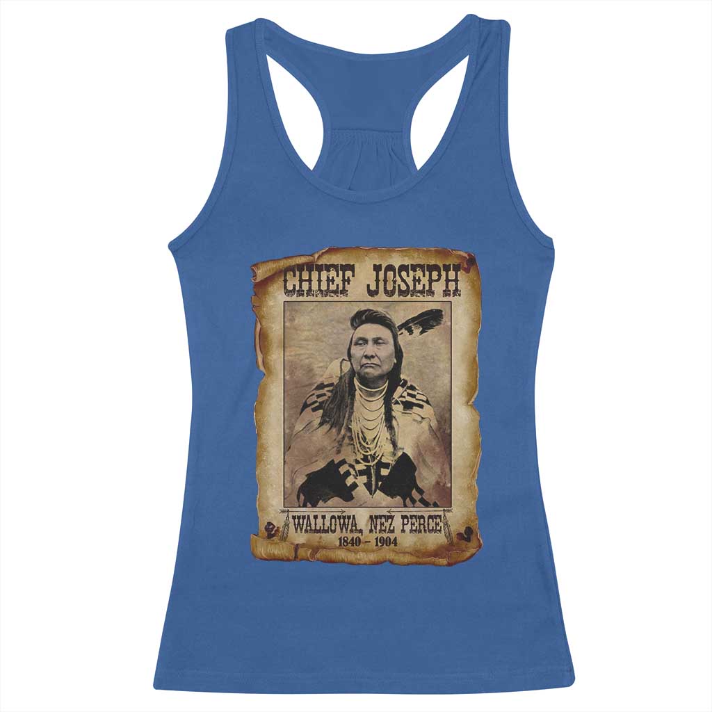Chief Joseph Racerback Tank Top Wallowa Nez Perce Native American Leader History - Wonder Print Shop