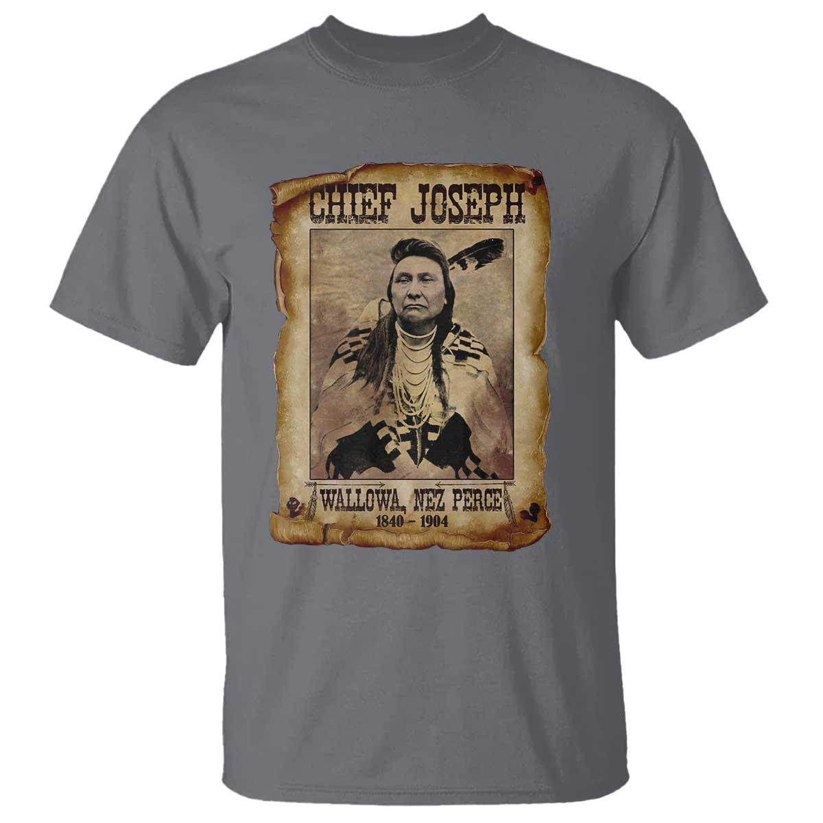 Chief Joseph T Shirt Wallowa Nez Perce Native American Leader History - Wonder Print Shop