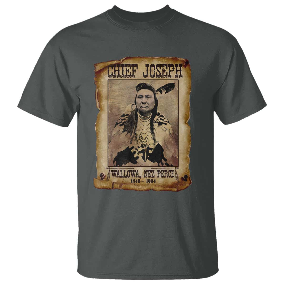 Chief Joseph T Shirt Wallowa Nez Perce Native American Leader History - Wonder Print Shop