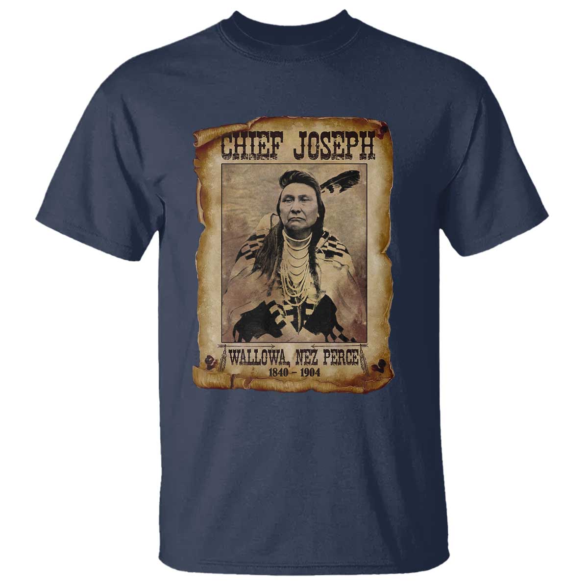 Chief Joseph T Shirt Wallowa Nez Perce Native American Leader History - Wonder Print Shop