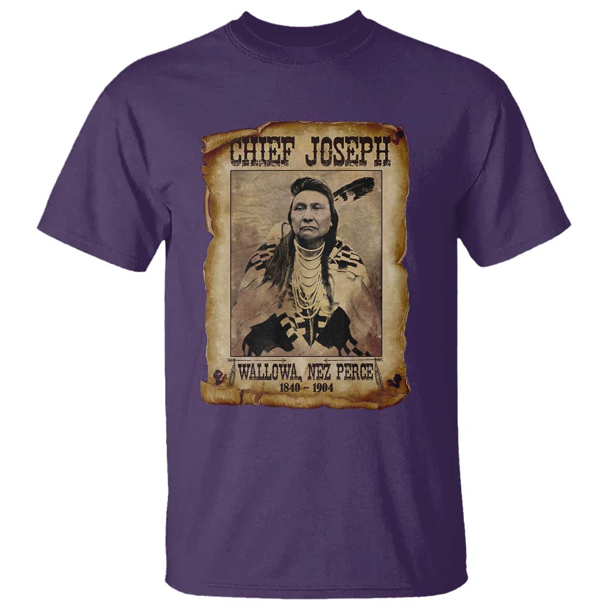 Chief Joseph T Shirt Wallowa Nez Perce Native American Leader History - Wonder Print Shop